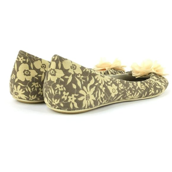 Ilse Jacobsen Hornbaek Canvas Printed Ballet Flats Size 37 US 7 Chiffon Flowers - Picture 6 of 11